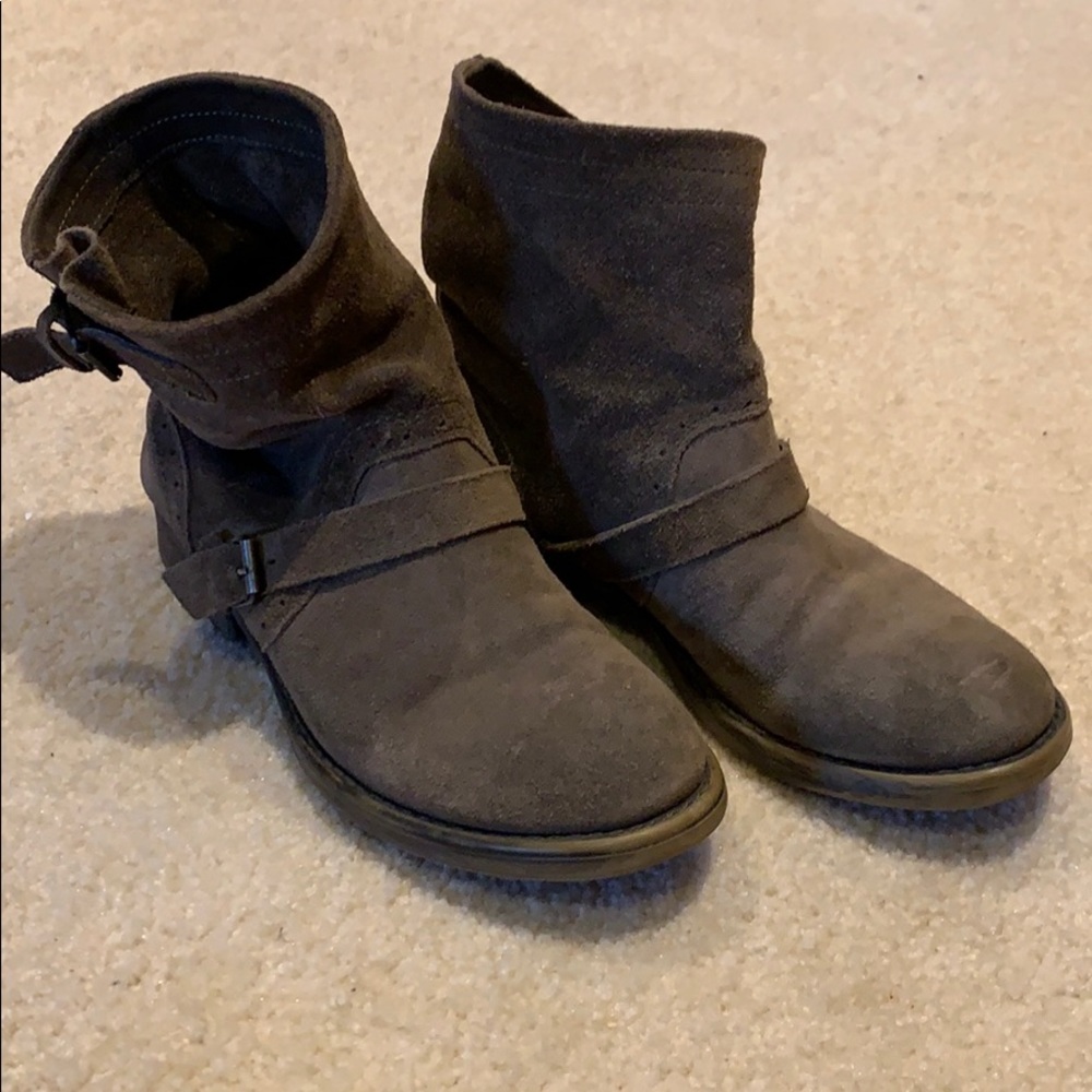 Brown floppy boots